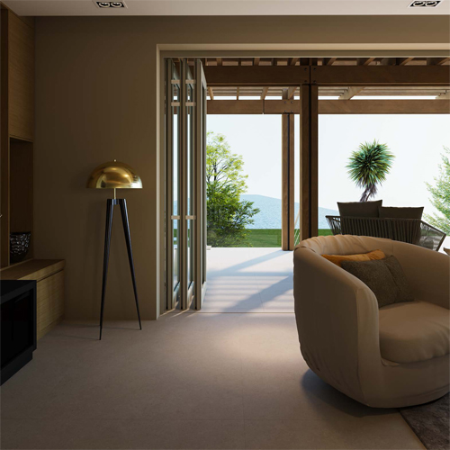 121209CLS02-Travertine Finish Porcelain Tile