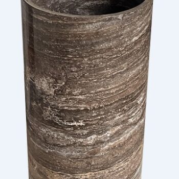 850mm H x 430mm D Silver travertine