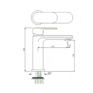 ITA-8400 F1 CD Basin Mixer