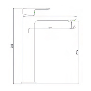 ITA-8400 F2 CD Art Basin Mixer Chrome